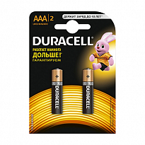 Элемент питания AAA LR03-BC2 ALKALINE BASIC 1,5V DURACELL (2шт/блистер) 2/24